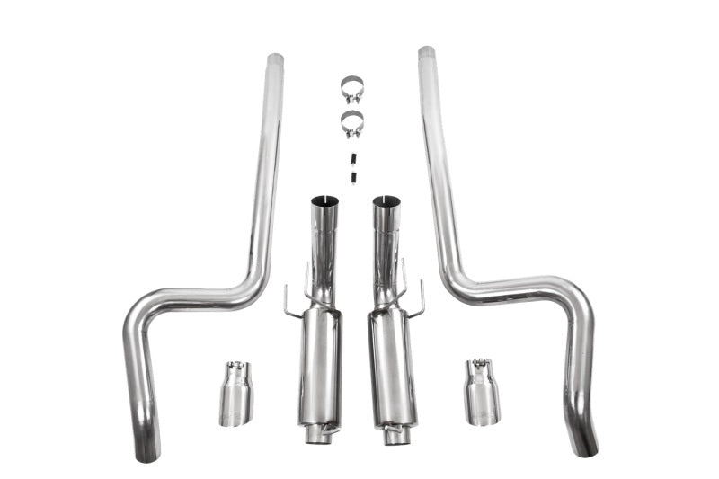 MBRP 11-14 Ford Mustang GT 5.0L Dual Split Rear Race Version T409 3in Cat Back Exhaust System-thumbmail-7