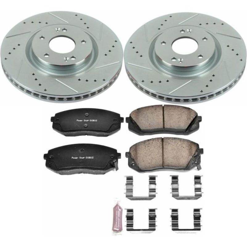 Power Stop 15-16 Hyundai Sonata Front Z23 Evolution Sport Brake Kit-thumbmail-1
