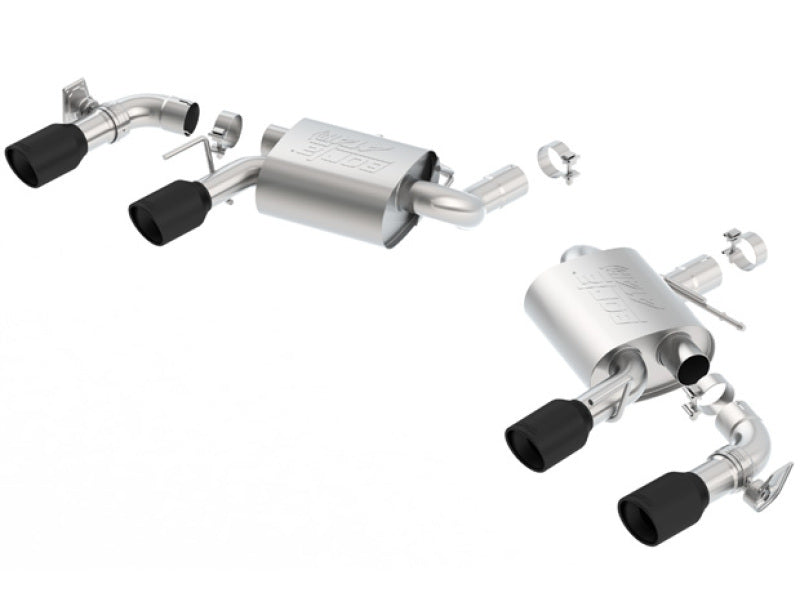 Borla 2016 Chevy Camaro V8 SS AT/MT ATAK Rear Section Exhaust w/ Dual Mode Valves Ceramic Black-thumbmail-2