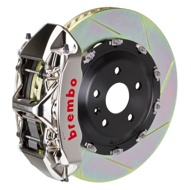 Brembo 16 C450 AMG/17-21 C43 AMG Fr GTR BBK 6 Pist Billet 380x34 2pc Rotor Slotted Type1 - Nickel-thumbmail-1