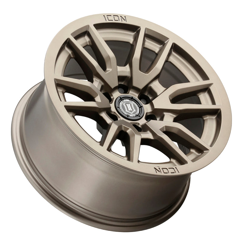 ICON Vector 6 17x8.5 6x120 0mm Offset 4.75in BS 67mm Bore Bronze Wheel-thumbmail-3