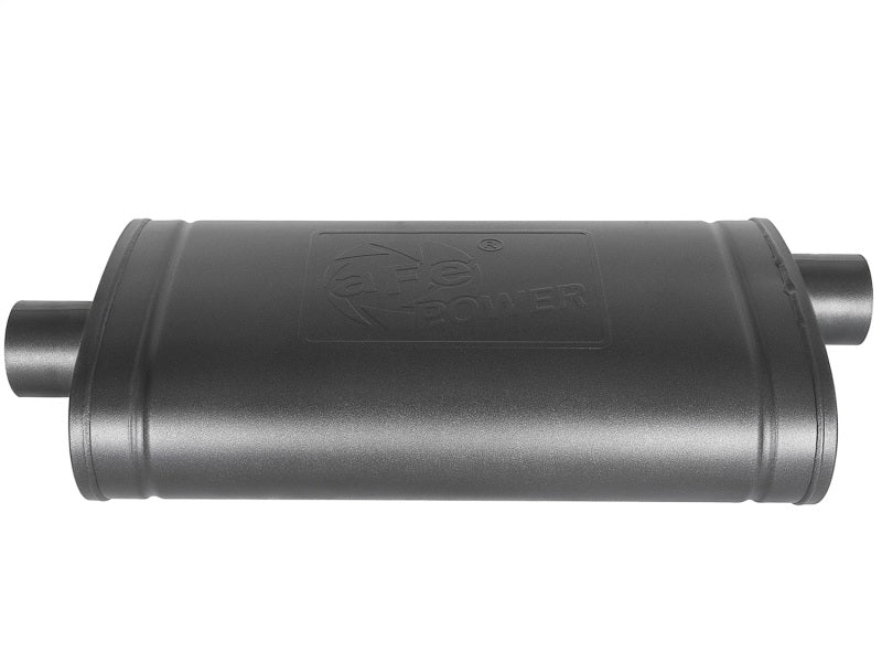 aFe MACH Force-Xp 409 SS Muffler w/ Black Finish 3in Center/Offset 22in L x 11in x 5in - Oval Body-thumbmail-4