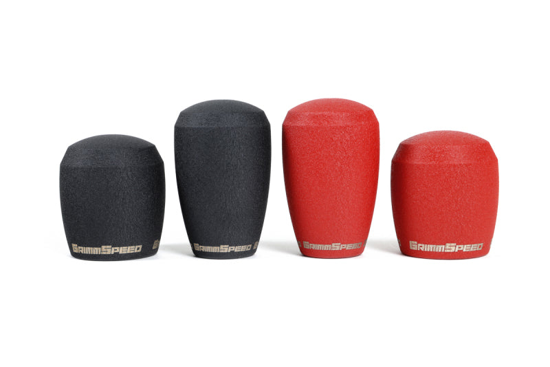 GrimmSpeed Stubby Shift Knob Stainless Steel Red - M12x1.25-thumbmail-4