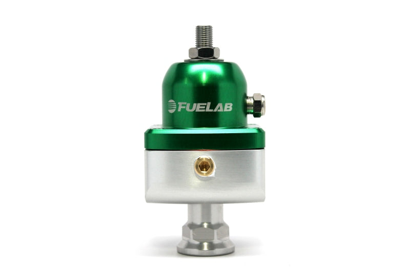Fuelab 555 Carb Adjustable FPR Blocking 10-25 PSI (1) -8AN In (2) -8AN Out - Green-thumbmail-1