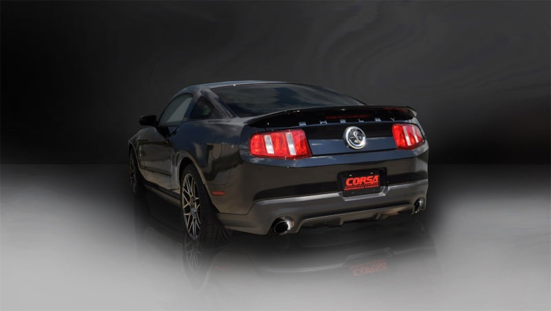 Corsa 11-12 Ford Mustang Shelby GT500 5.4L V8 Black Sport Axle-Back Exhaust-thumbmail-3