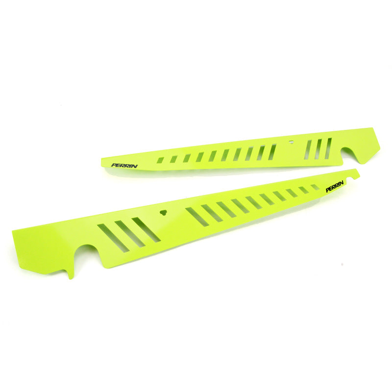Perrin 2015+ Subaru WRX/STI Fender Shroud Set - Neon Yellow-thumbmail-1