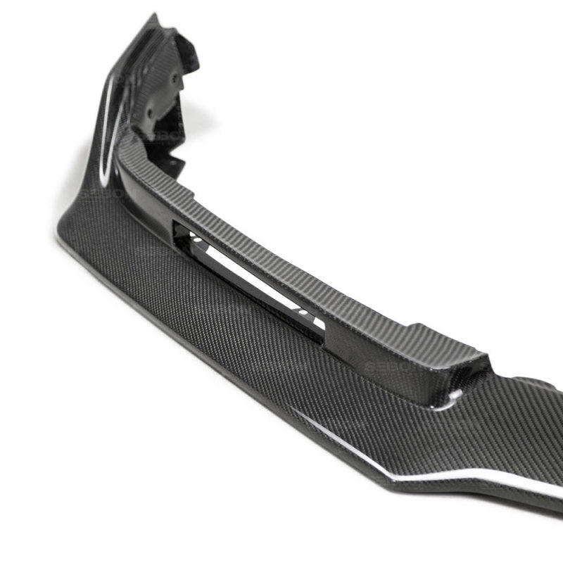Seibon 2017 Honda Civic Type-R TA-Style Gloss Carbon Fiber Front Bumper Lip-thumbmail-4
