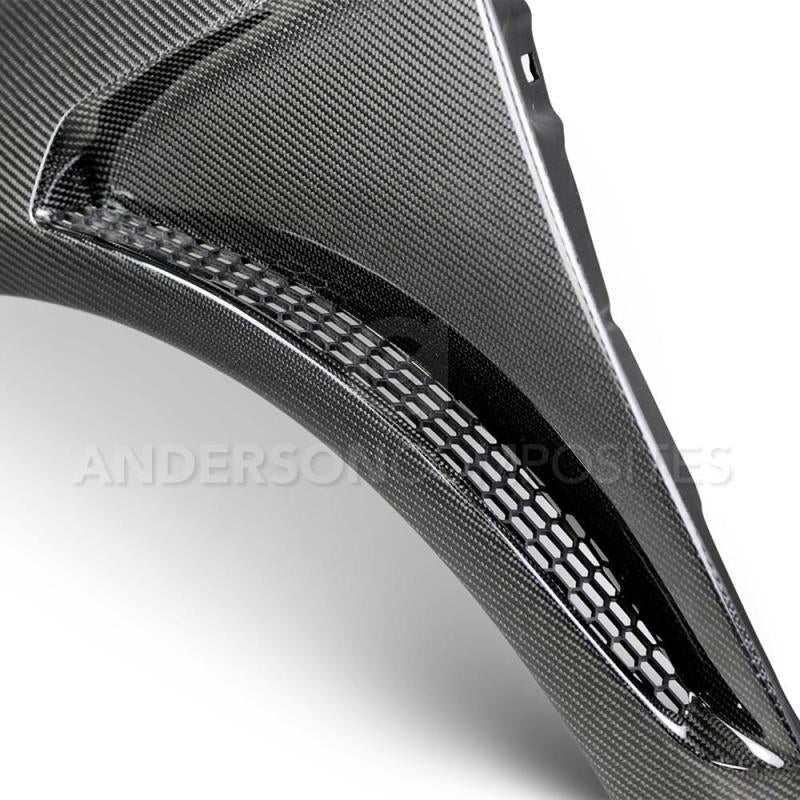 Anderson Composites 2016+ Focus Type-GR Vented Carbon Fiber Fenders .04in Wider (Pair)-thumbmail-4