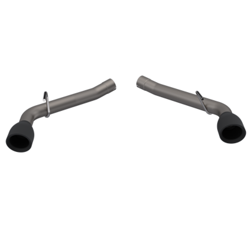 QTP 10-13 Chevrolet Camaro SS 6.2L 304SS Eliminator Muffler Delete Axle Back Exhaust w/4.5in Blk Tip-thumbmail-2