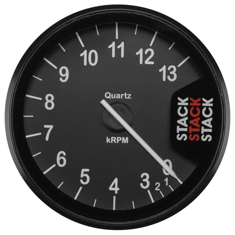 Autometer Stack Clubman Tachometer 80mm 0-3-13K RPM - Black-thumbmail-1