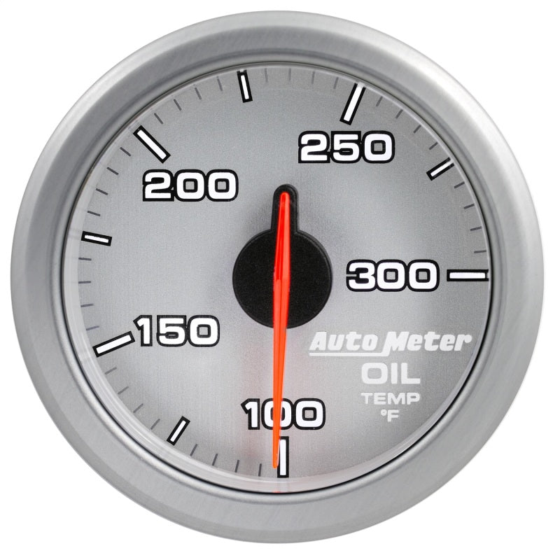 Autometer Airdrive 2-1/6in Oil Temp Gauge 100-300 Degrees F - Silver-thumbmail-3