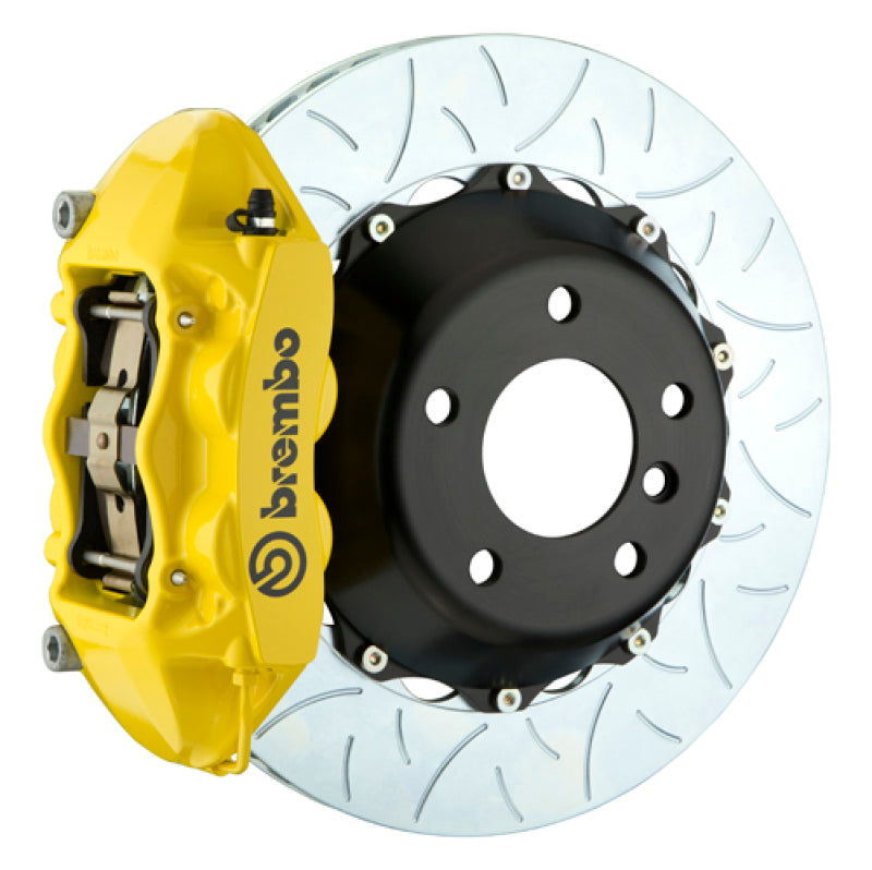 Brembo 14+ Ghibli S/Ghibli S-Q4 Rear GT BBK 4 Piston Cast 380x28 2pc Rotor Slotted Type3- Yellow-thumbmail-1