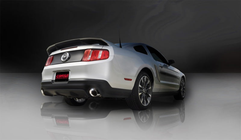 Corsa 11-14 Ford Mustang GT/Boss 302 5.0L V8 Polished Sport Axle-Back Exhaust-thumbmail-5