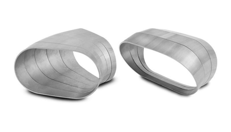 Vibrant 45 Degree Vertical Plane Oval 304SS Pie Cuts Nominal Tube 3.50in-thumbmail-2