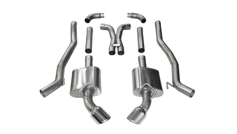 Corsa 10-15 Chevrolet Camaro SS 6.2L V8 Manual Polished Xtreme 3in Cat-Back-thumbmail-2