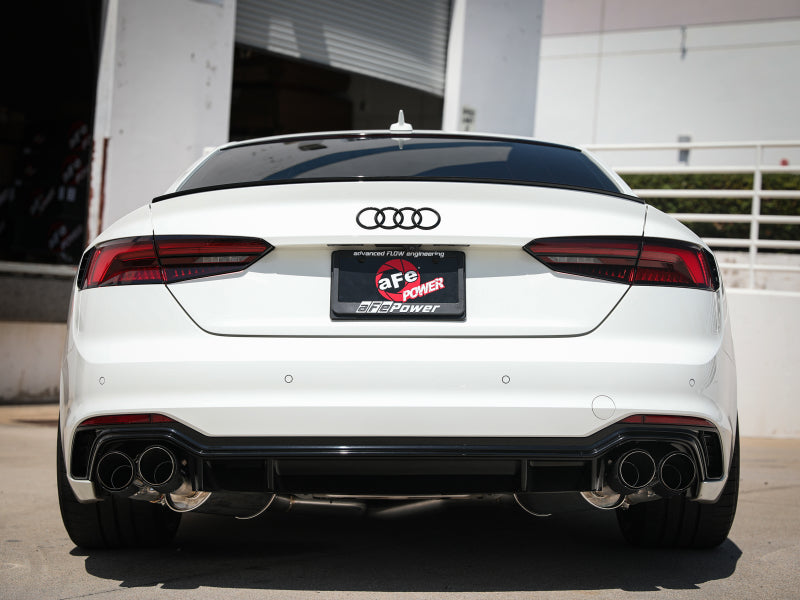 aFe 18-20 Audi RS5 Coupe MACH Force-Xp 3in to 2.5in 304 SS Axle-Back Exhaust System-Quad Carbon Tips-thumbmail-2