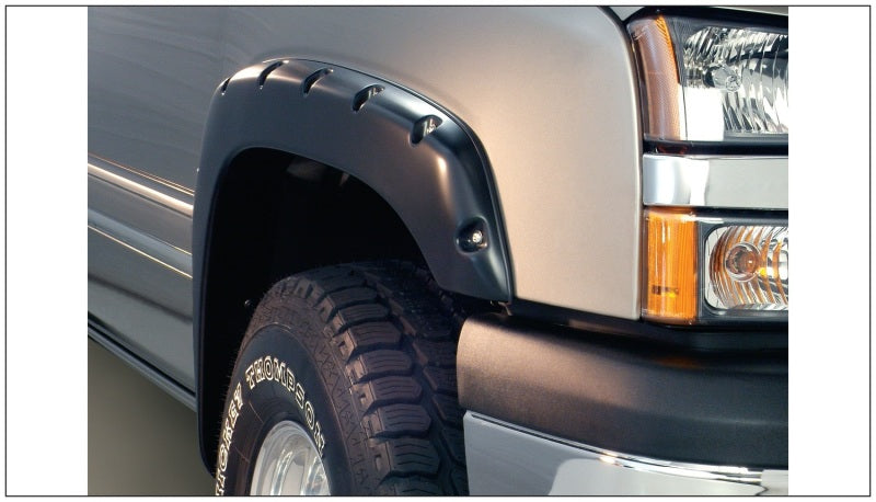 Bushwacker 21-22 Chevrolet Colorado 61.7in Bed Fleetside FF Pocket Style Flares 4pc - Smooth Black-thumbmail-3