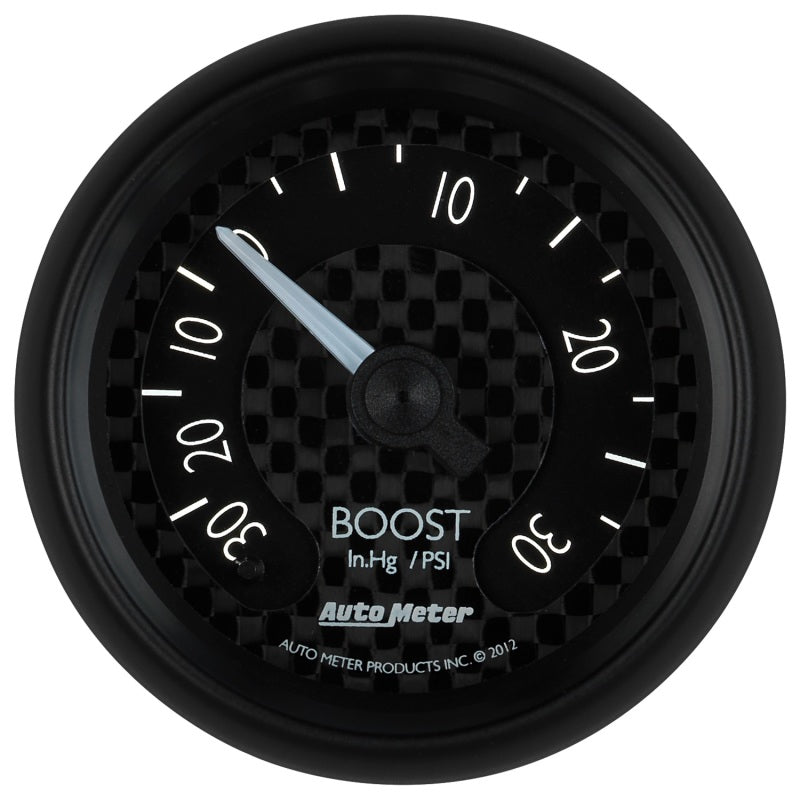 Autometer GT Series 52mm Mechanical 30 In Hg/30 psi Vacuum/Boost Gauge-thumbmail-3