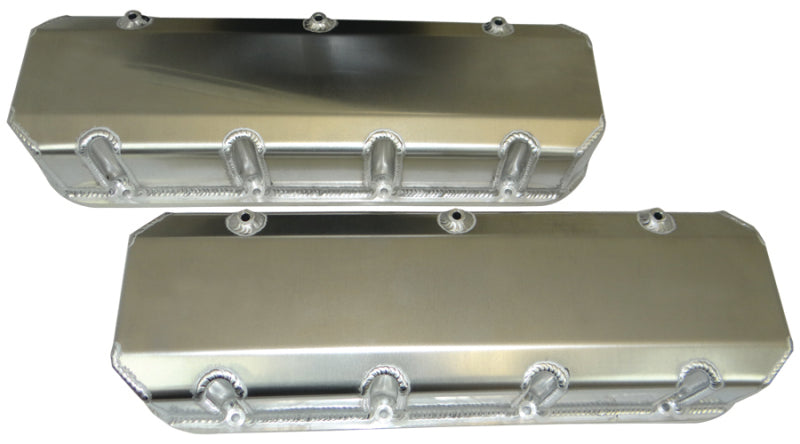 Moroso Chevrolet Big Block (w/Symmetrical Port) Valve Cover - Exhaust Pockets/Intake Tubes - Alum-thumbmail-1