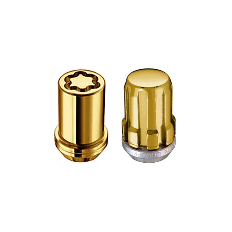 McGard SplineDrive Tuner 5 Lug Install Kit w/Locks & Tool (Cone) M12x1.25 / 13/16 Hex - Gold (CS)-thumbmail-3