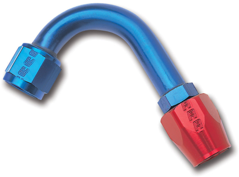 Russell Performance -6 AN Red/Blue 120 Degree Full Flow Hose End (1in Centerline Radius)-thumbmail-4