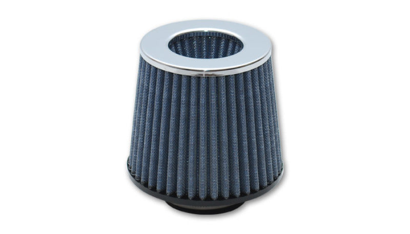 Vibrant Open Funnel Perf Air Filter (5in Cone O.D. x 5in Tall x 2.75in inlet I.D.) Chrome Filter Cap-thumbmail-2