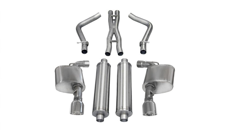 Corsa 12-13 Dodge Charger SRT-8 6.4L V8 Polished Xtreme Cat-Back Exhaust-thumbmail-1