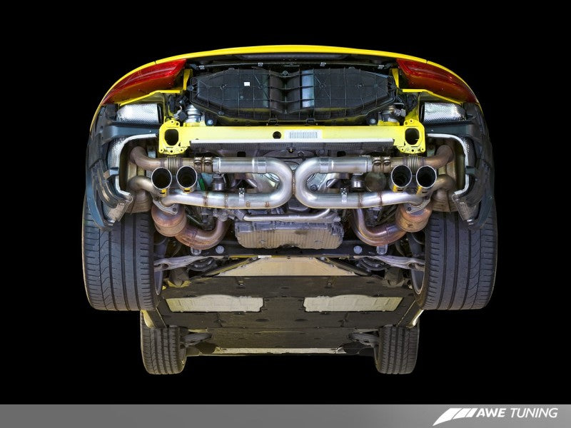 AWE Tuning Porsche 991 SwitchPath Exhaust for PSE Cars Diamond Black Tips-thumbmail-4