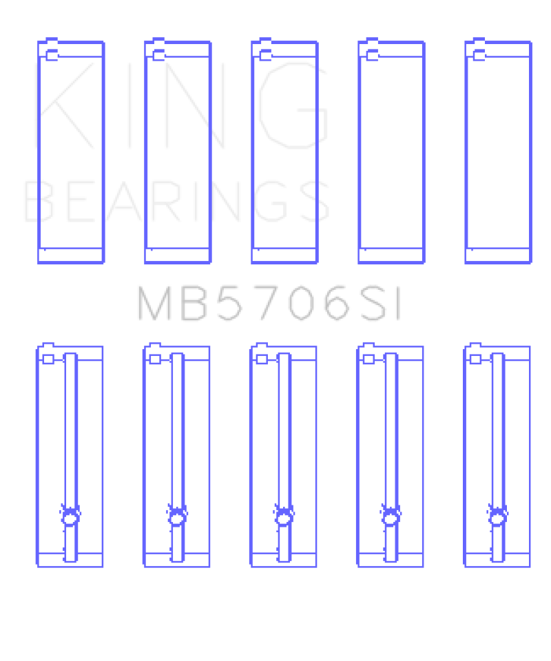 King Hyundai i30 G4FC Main Bearing Set-thumbmail-2