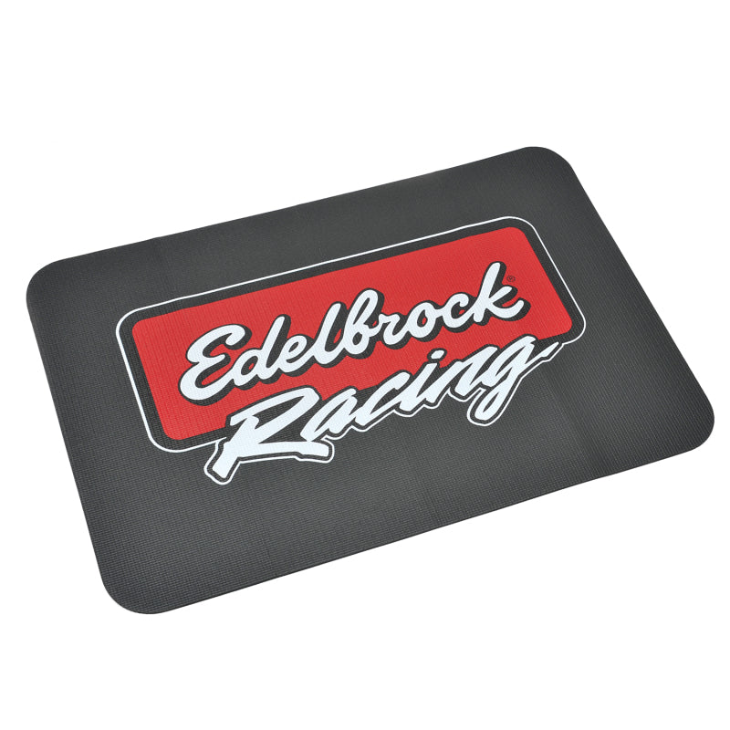 Edelbrock Racing Fender Cover - PVC Foam Mat - 2 Color Printed Edelbrock Racing Logo-thumbmail-2