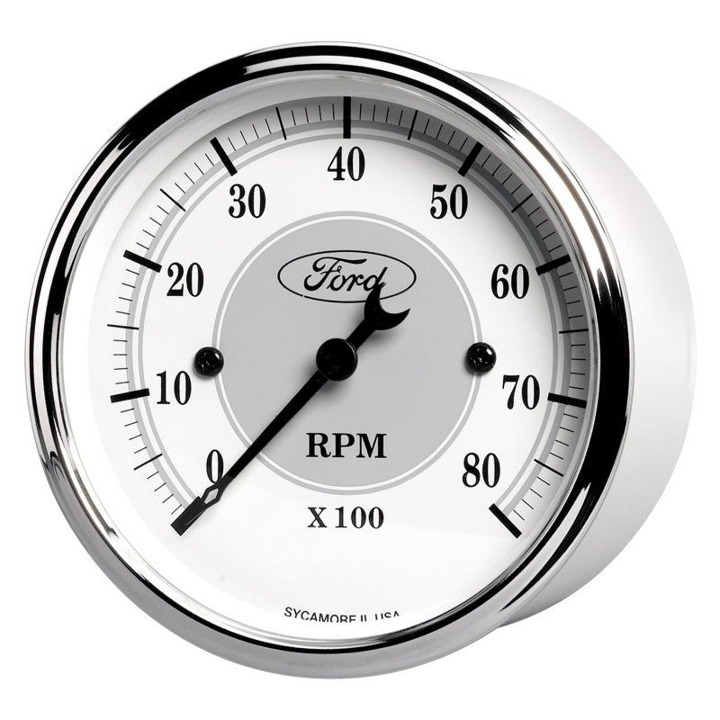 Autometer 3 1/8in In-Dash 8000 RPM Incandescent Flood Lit Tachometer-thumbmail-2