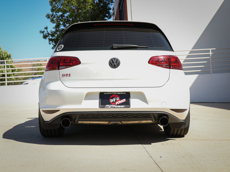 aFe MACH Force-Xp 3in to 2-1/2in Stainless Steel Axle-Back Black Exhaust - 15-17 Volkswagen GTI-thumbmail-2