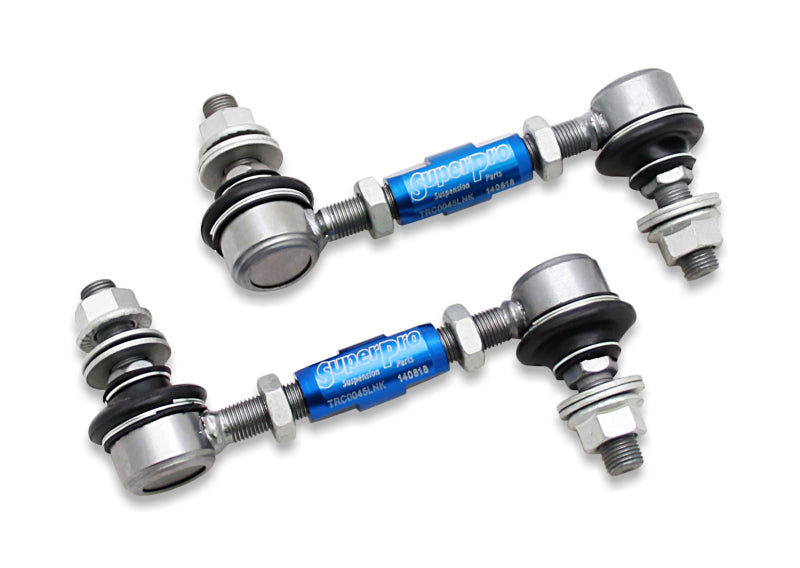 SuperPro 2018 Kia Stinger Base Rear HD Adjustable End Link Set (12mm Studs 125mm-145mm)-thumbmail-1