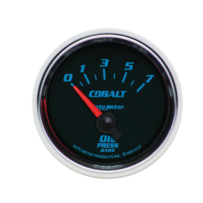 Autometer Cobalt 52mm 0-7 BAR Short Sweep Electric Oil Pressure Gauge-thumbmail-5