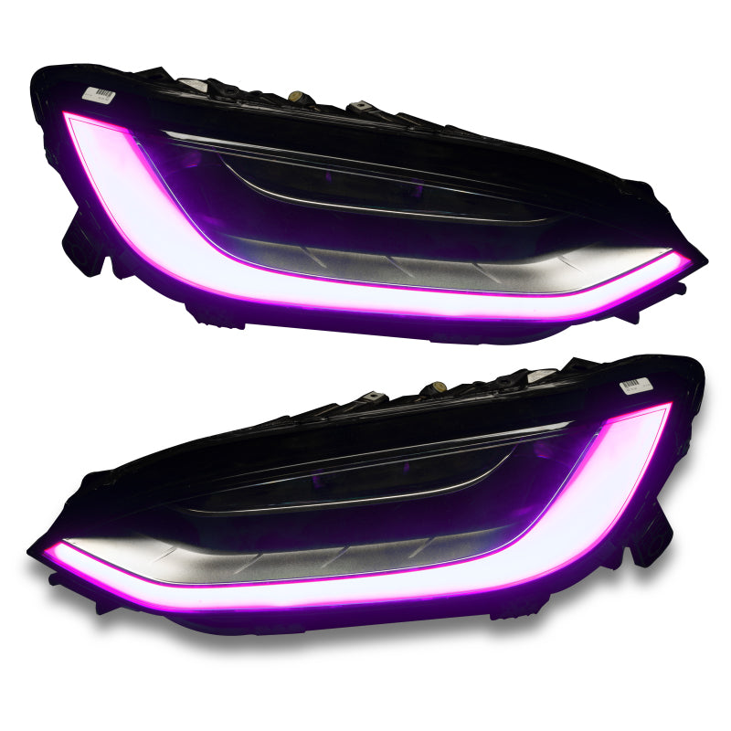 ORACLE Lighting 16-21 Tesla Model X Dynamic ColorSHIFT Headlight & Fog Light DRL Upgrade Kit-thumbmail-31