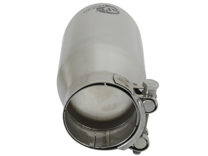 aFe MACH Force-Xp Universal 304 SS Single-Wall Clamp-On Exhaust Tip - Polished-thumbmail-4