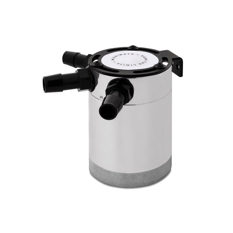Mishimoto Compact Baffled Oil Catch Can - 3-Port - Polished-thumbmail-1