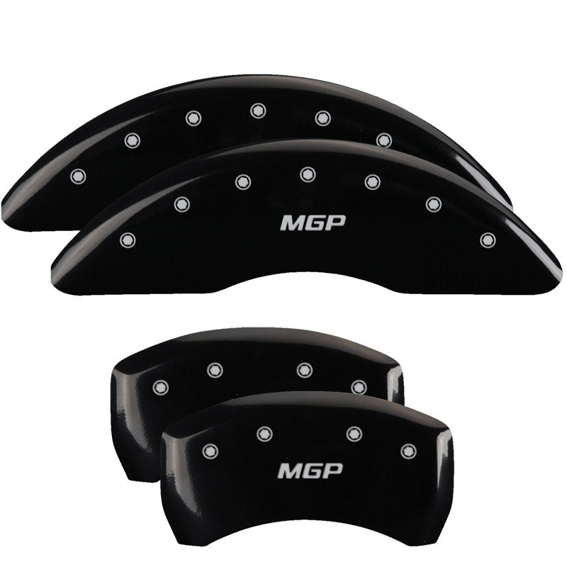 MGP 4 Caliper Covers Engraved Front Cursive/Cadillac Engraved Rear CTS4 Black finish silver ch-thumbmail-2