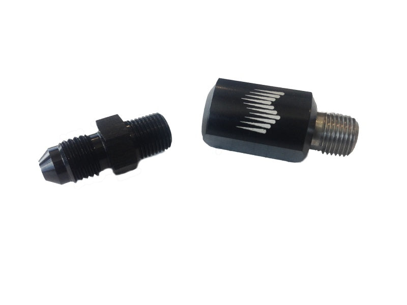 Snow Performance 1/8in. NPT Female to 4AN Male Low Profile Water Nozzle Holder 4AN Elbow-thumbmail-2