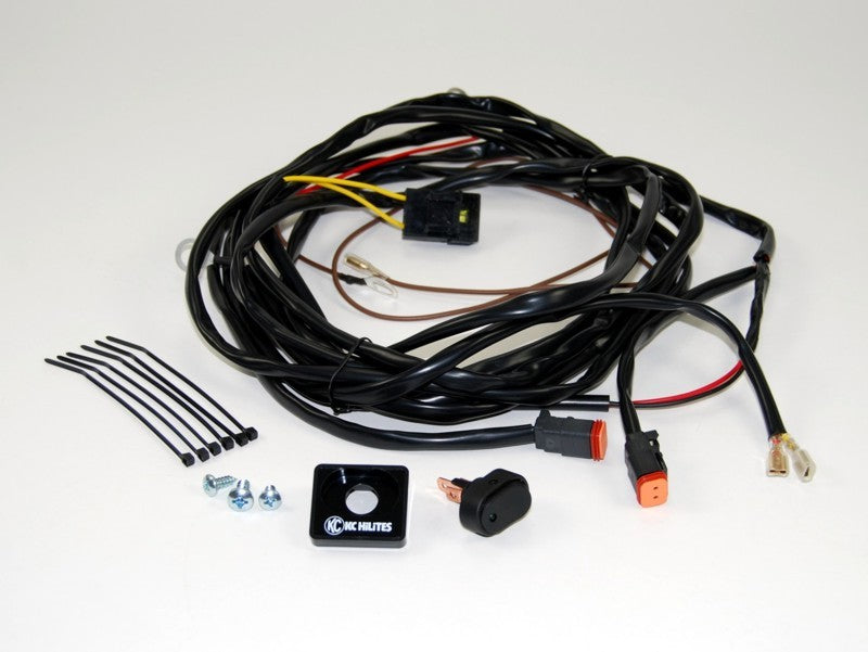 KC HiLiTES Wiring Harness for (2) Lights w/2-Pin Deutsch Connectors (110w Max Total)-thumbmail-2