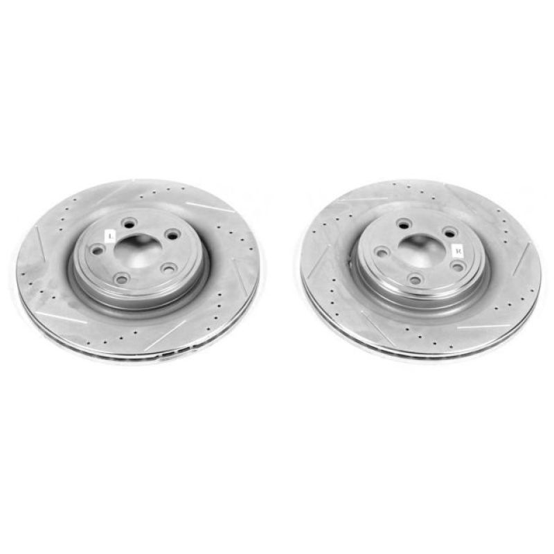 Power Stop 06-08 Jaguar S-Type Rear Evolution Drilled & Slotted Rotors - Pair-thumbmail-2