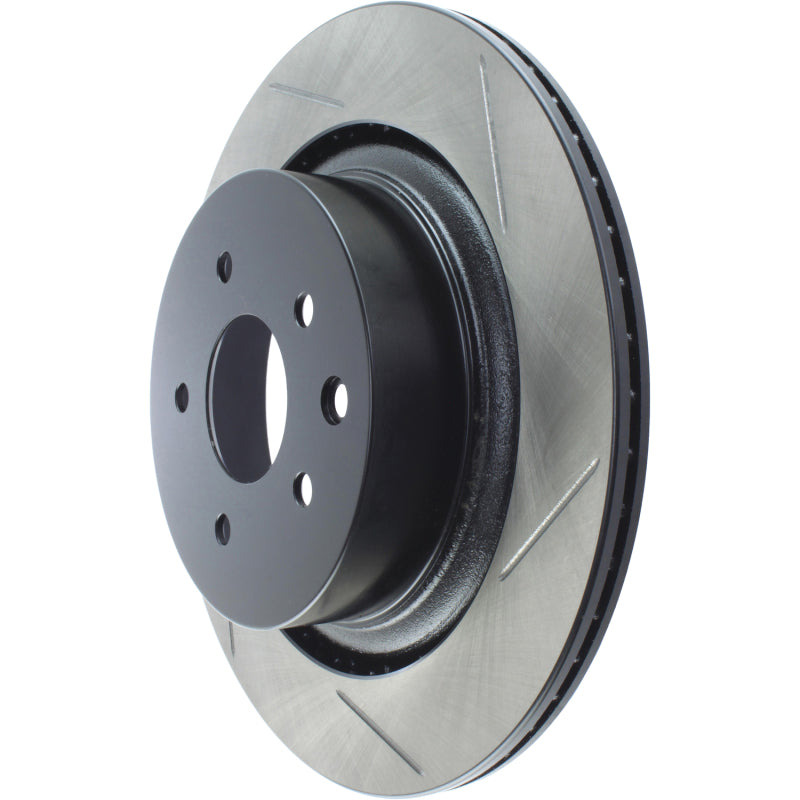 StopTech Power Slot 07-08 Infiniti G35 2WD Sport Sedan / 08-09 G37 SportStop Slotted Rear Left Roto-thumbmail-8