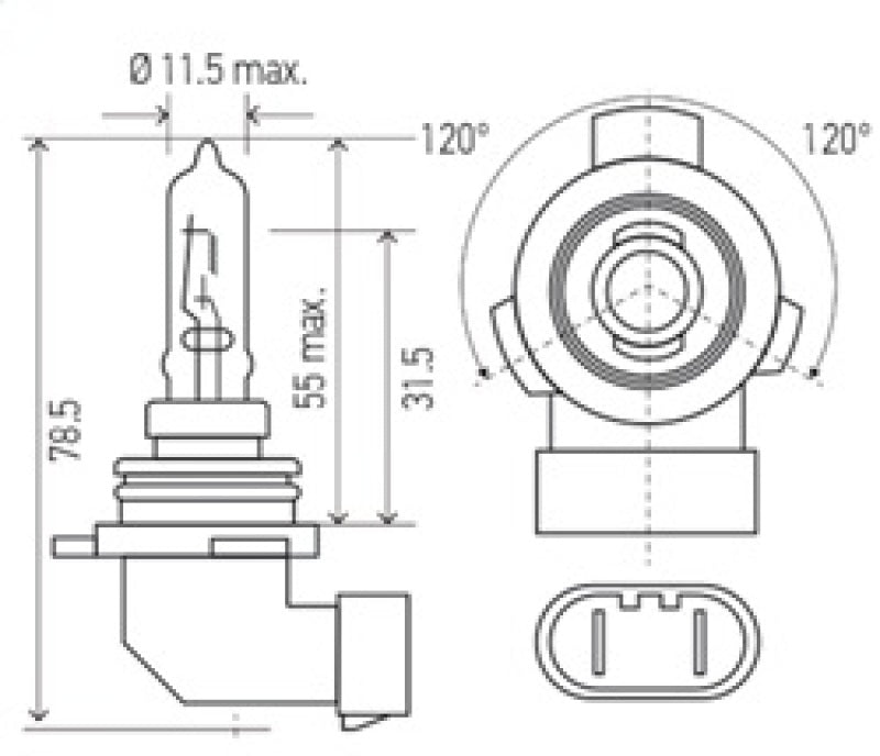 Hella Bulb 9012LL/HIR2 12V 55W PX22d-thumbmail-4
