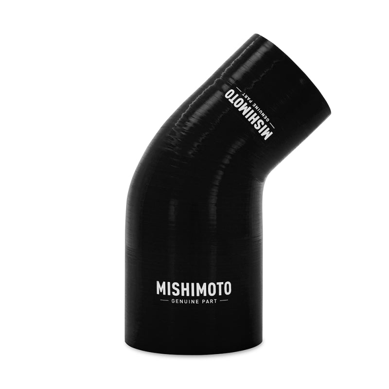 Mishimoto 2.5in to 3in 45 Degree Silicone Coupler - Black-thumbmail-1