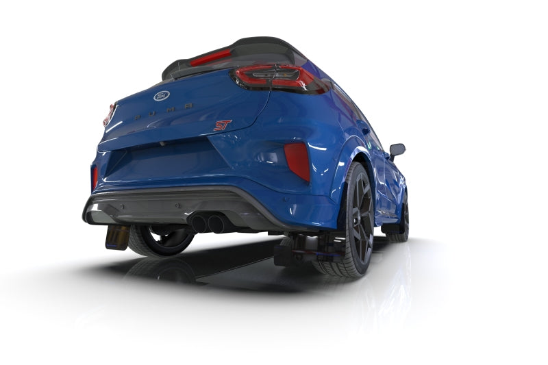 Rally Armor 20-22 Ford Puma ST Black Mud Flap w/ Grey Logo-thumbmail-2
