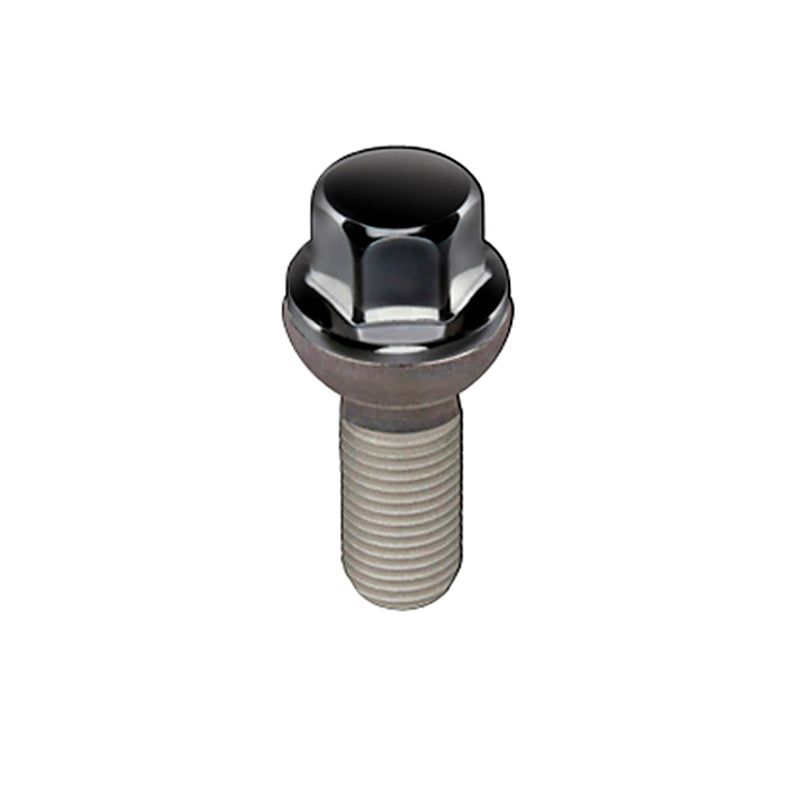 McGard Hex Lug Bolt (Radius Seat) M14X1.5 / 17mm Hex / 26.3mm Shank Length (Box of 50) - Black-thumbmail-2
