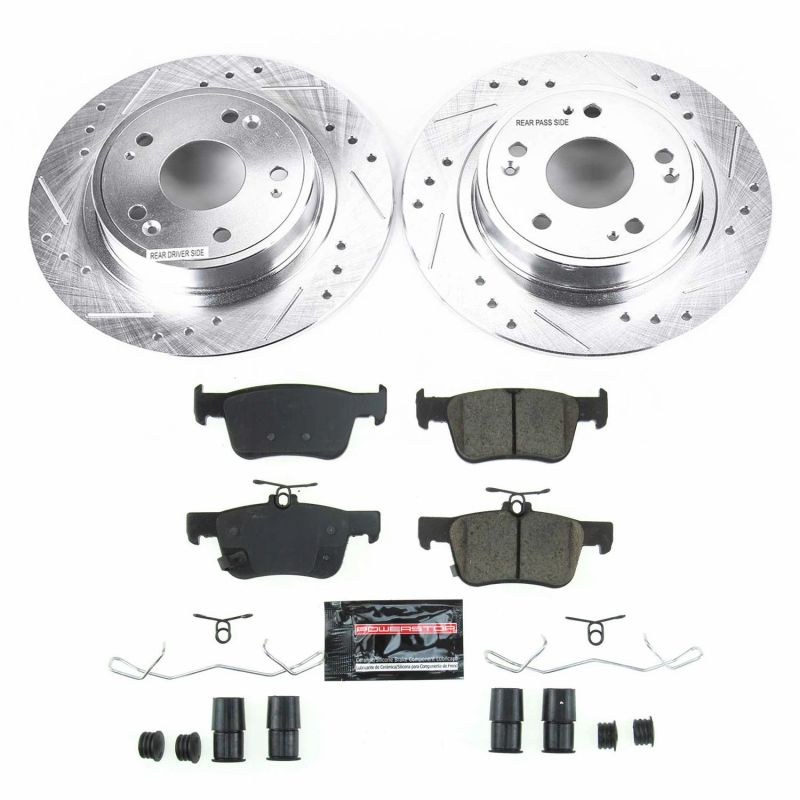 Power Stop 18-19 Honda Accord Rear Z23 Evolution Sport Brake Kit-thumbmail-1