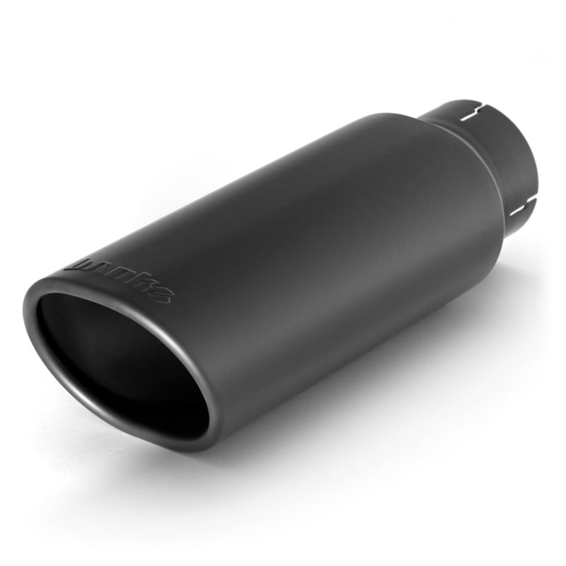 Banks Power Tailpipe Tip Kit - SS Obround Angle Cut - Black - 3in Tube - 3.75in X 4.5in X 11.5in-thumbmail-2
