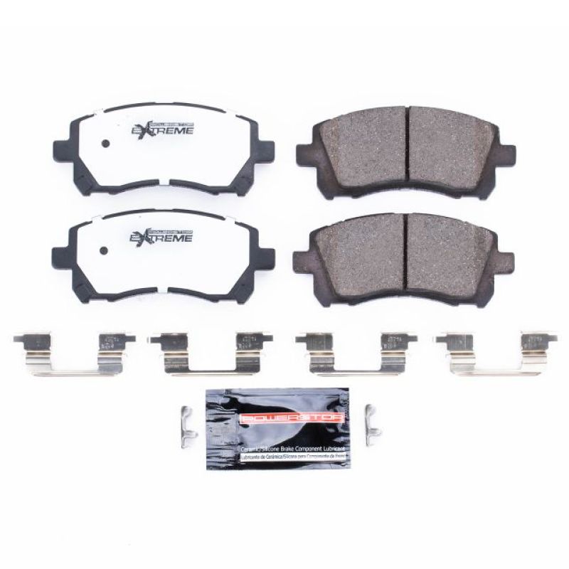 Power Stop 98-02 Subaru Forester Front Z26 Extreme Street Brake Pads w/Hardware-thumbmail-1