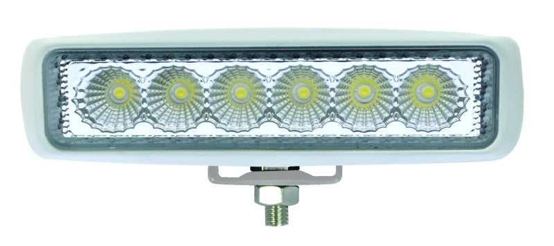 Hella Value Fit Mini Flush Mount 7.7in - 18W White Housing Flood Beam LED Light Bar-thumbmail-3